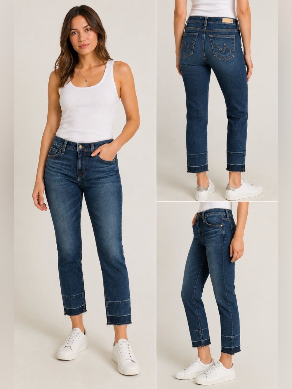 AG Adriano Goldschmied The Stilt Crop Cigarette Crop Jeans Size 25